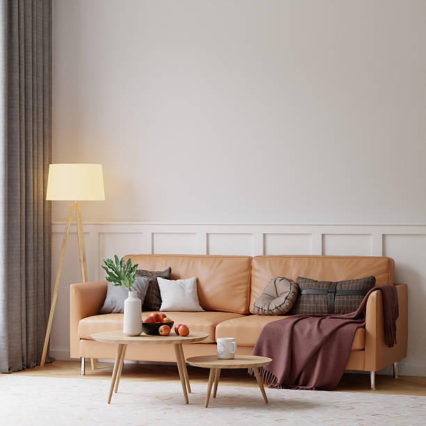 istock Interior Living Room Wall Mockup 2208811037