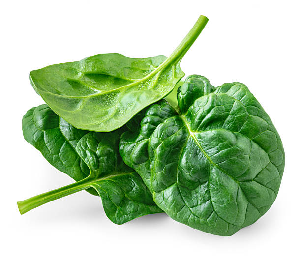 istock Organic Spinach leaves isolated on white background. Baby Spinach leaf Flat lay. Top view.  Espinach leaves food salad ingredient. Package design element 2208822674