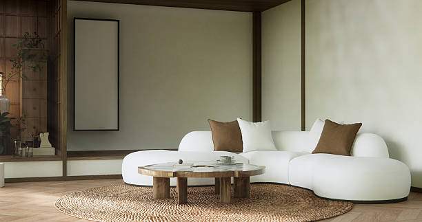istock sofa armchair minimalist design muji style.3D rendering 2208827073