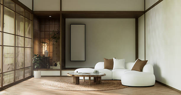 istock sofa armchair minimalist design muji style.3D rendering 2208827076