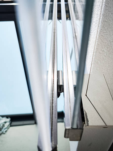 istock Sliding glass panels creating modern architectural design 2208832282
