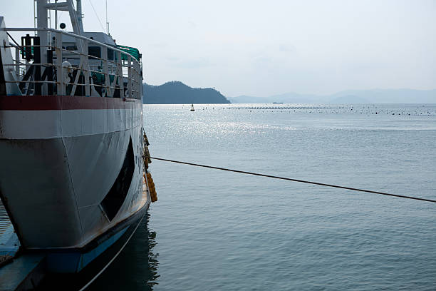 istock moored passenger boat at the harbor 2208833950