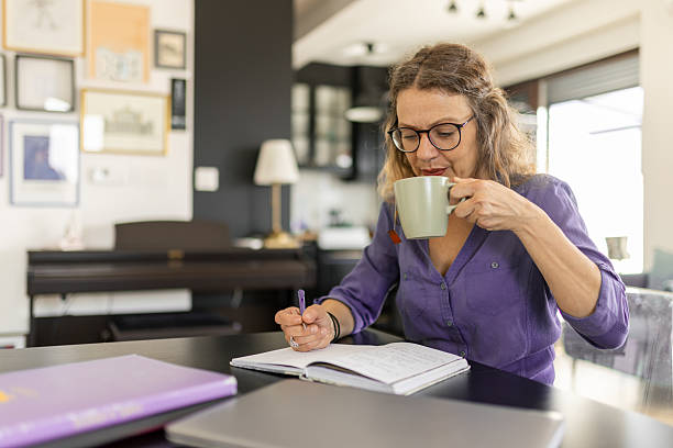 istock Beautiful woman working from home 2208845870