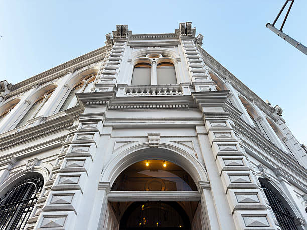 istock Ornate Neoclassical Facade of a Historic White Building 2208849693