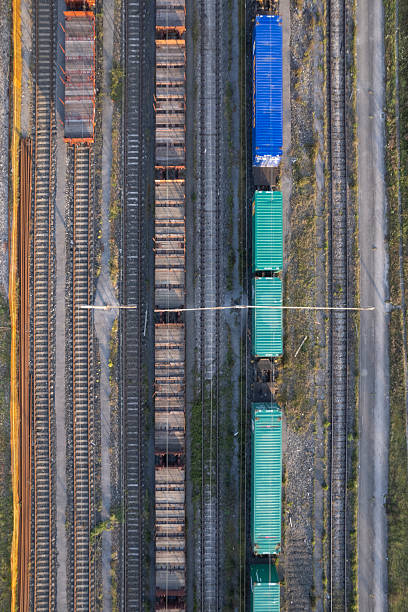 istock Aerial Documentation of a Railway Freight Yard 2208862599