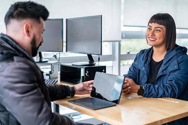 istock Colleagues are talking at the office 2208863213