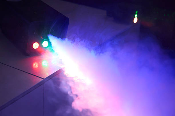 istock Mysterious Vapor Swirls In Electric Lighting 2208864785