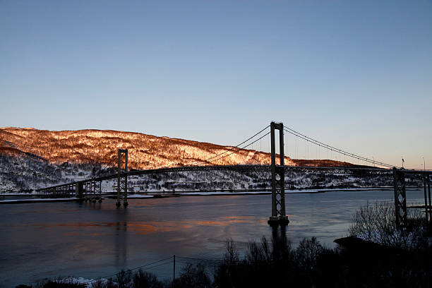 istock Tjeldsunbrua bridge in Narvik/Norway at sunrise 2208865635
