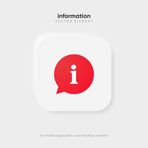 Information, help, hint, tip, annotation, alarm, warning bubble speech notice icon symbol sign on isolated white background Information, help, hint, tip, annotation, alarm, warning bubble speech notice icon symbol sign on isolated white background information symbol stock illustrations