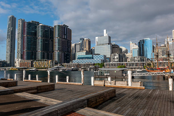 istock Modern apartment buildings in Darling Harbour, Sydney, Australia 2208875789
