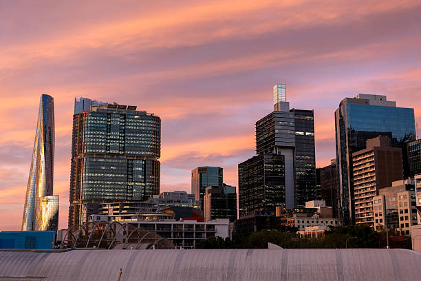 Dusk at Darling Harbour, Sydney, Australia.