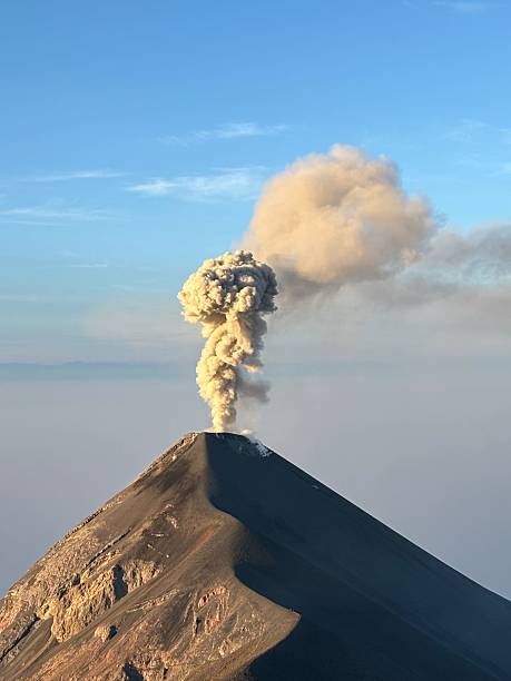 istock Erupting Active Volcano de Fuego in Guatemala 2208883525