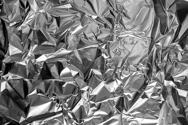 istock Close Up Of Aluminium Foil 2208885388