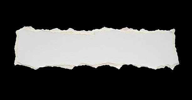 istock White ripped paper torn edges strips isolated on black background 2208896397