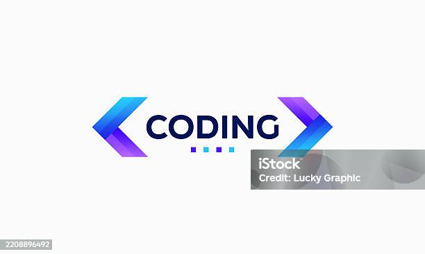 Colorful Coding Designs Template Modern Code For Programmer Stock ...
