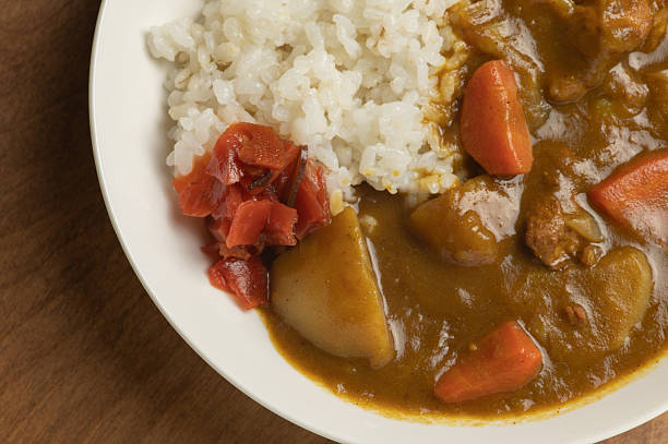 istock Japanese pork curry served on a white plate 2208900749