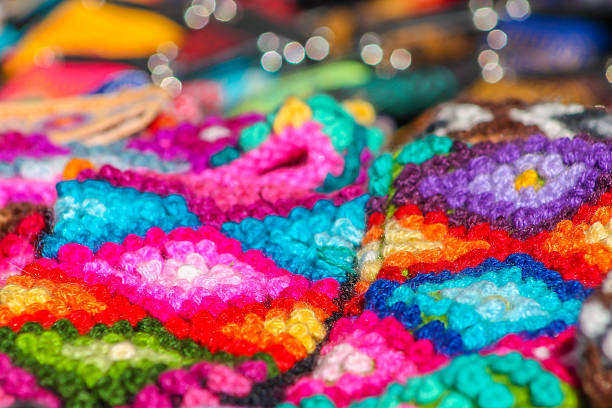 istock Peruvian traditional craft handmade dolls and textile 2208901698