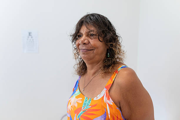 Australian Aboriginal Woman Casual Portrait