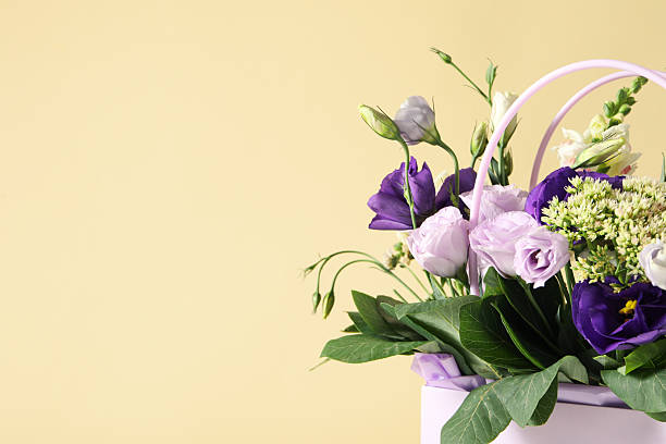 istock Beautiful, fresh flowers in a gift bag. 2208915930