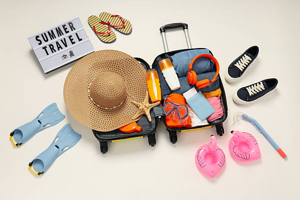 istock Suitcase, luggage, baggage for summer travel and vacation 2208916425