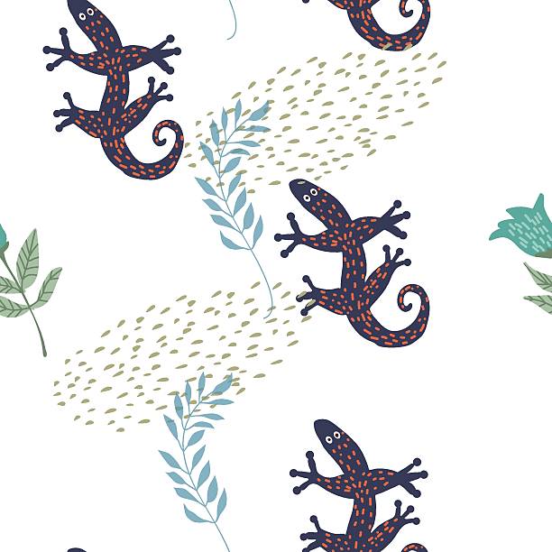 Gacko Patterns 50+ Ethnic Geckos Seamless Pattern Stock Illustrations, Royalty-Free ...