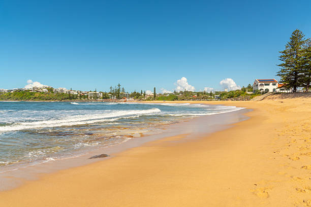 istock Stunning scenes at the Sunshine Coast on a bright blue sky day with idylic scenes in eastern Australia with beach, sand, coastline. 2208917016