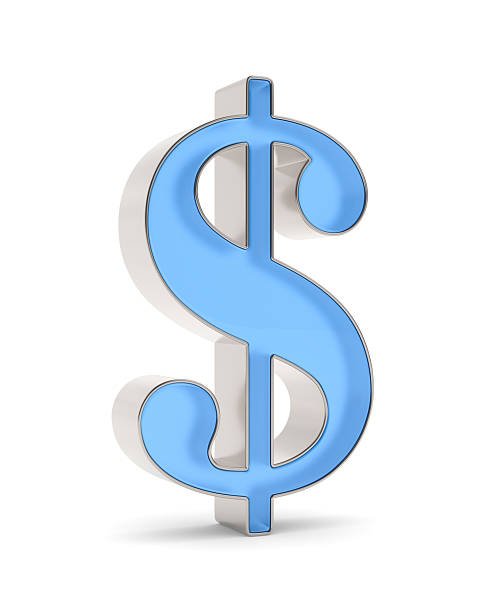 istock glass symbol dollar on white background. Isolated 3d illustration 2208924924