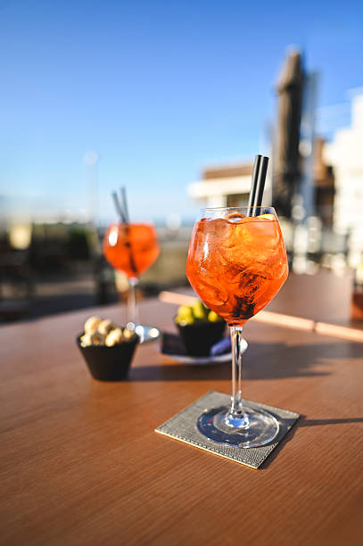 istock Spritz cocktails served on a table outdoors during a sunny day 2208928276