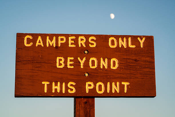istock Camping Sign at Bottomless Lakes State Park in New Mexico 2208944282
