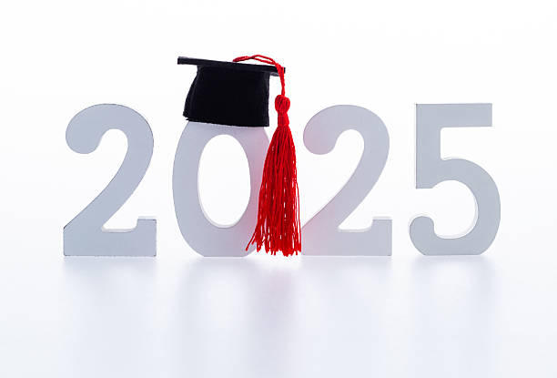 istock New year number 2025 with graduation hat 2208944646
