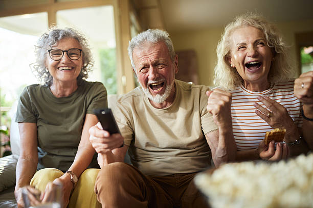istock Watching TV in nursing home! 2208945141