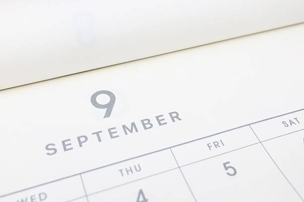 istock Part of a calendar for September. 2208951186