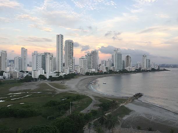 istock Cartagena skyline at sunset. 2208952944