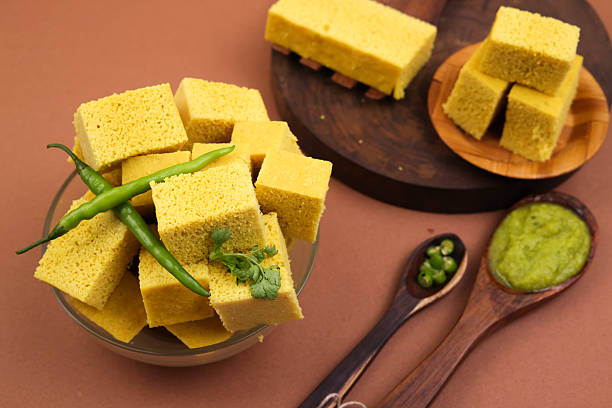 istock Indian Snacks dish with decoration on wooden background creative image 2208965819