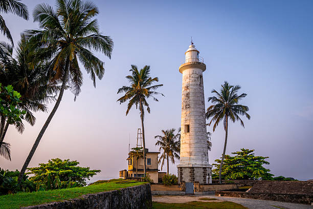 Lighthouse in Galle, Sri Lanka, Sunrise