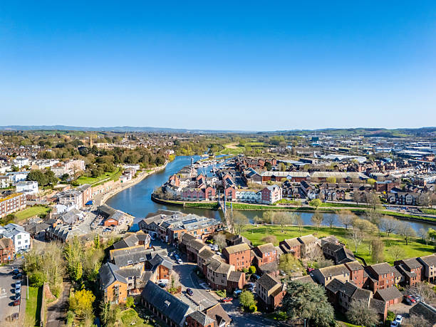 istock Aerial view over Exeter Quay and River Exe 2208982431