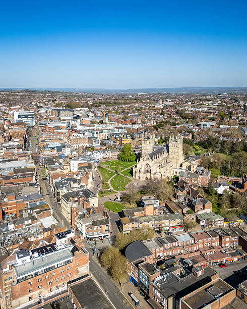 istock Aerial view of Exeter city centre 2208982500