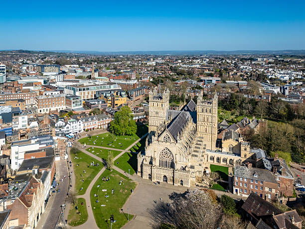 istock Cathedral and Cathedral Green in Exeter city centre 2208982696