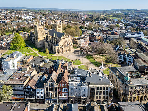 istock Exeter Cathedral with High Street 2208982901