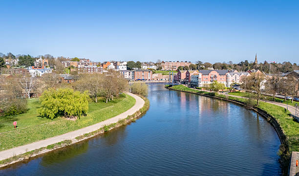 istock Aerial view over Exeter Quay and River Exe 2208983050