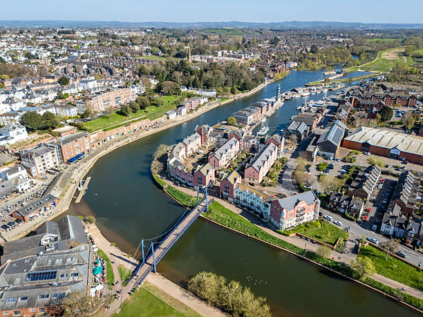 istock Aerial view over Exeter Quay and River Exe 2208983052