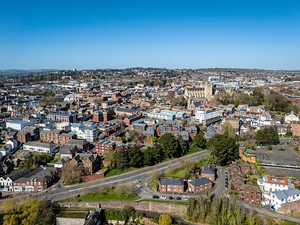 istock Wife aerial view over Exeter 2208983335