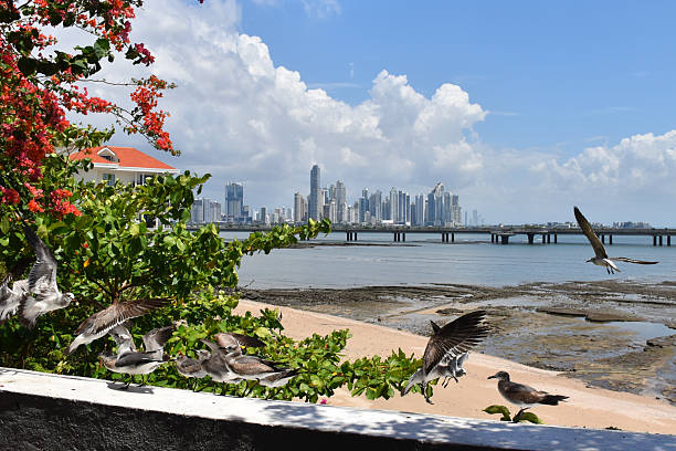 view of the white balustrade against the sea and the island