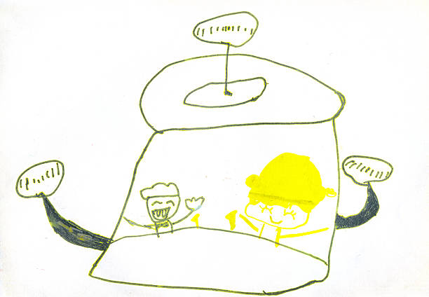 Hands Drawing Paint of a Black Color Shape of People on White Paper Holding Hands. Love and Friendship. Kindness and Mercy. People Unity Concept.