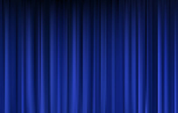 istock Blue Curtain Background Illustration for Theater, Performance, or Event Designs 2209009793