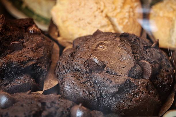 Close up of cookies and chocolate chip