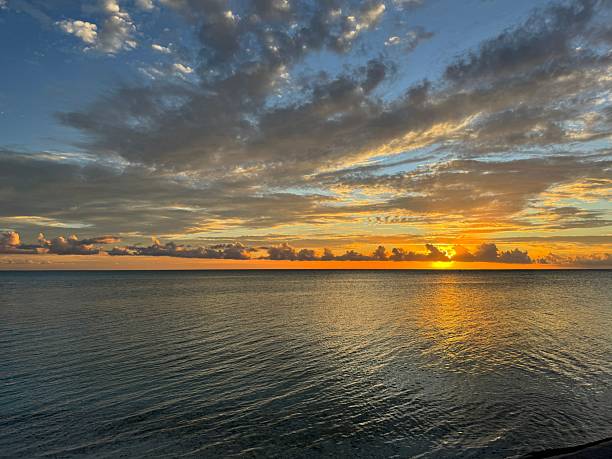 istock Stunning Sunset Over Calm Ocean 2209015188