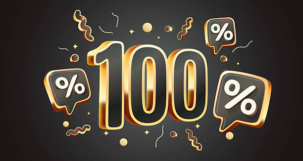 istock Mega sale, 100 special offer banner. Golden sign board promotion. Vector illustration 2209016896