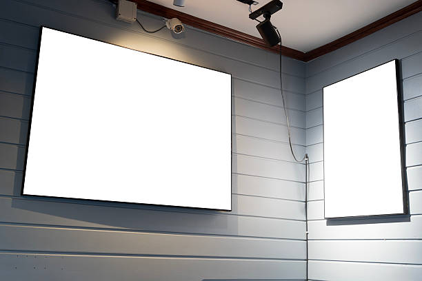 Blank picture frame mockup on a wall. Horizontal orientation. Artwork template in interior design. A blank picture frame hanging on the old textured wooden wall in a cosy old. Clipping path.