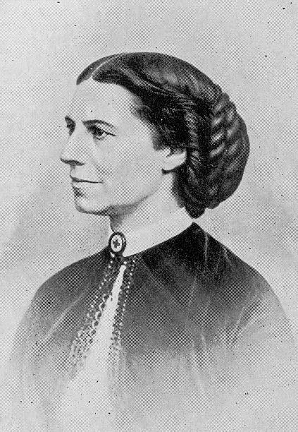 Clara Barton Portrait of 19th century woman: Clara Barton clara barton stock illustrations